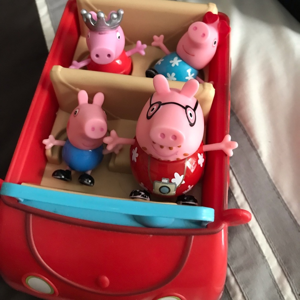 Peppa Pig Red Car Playset